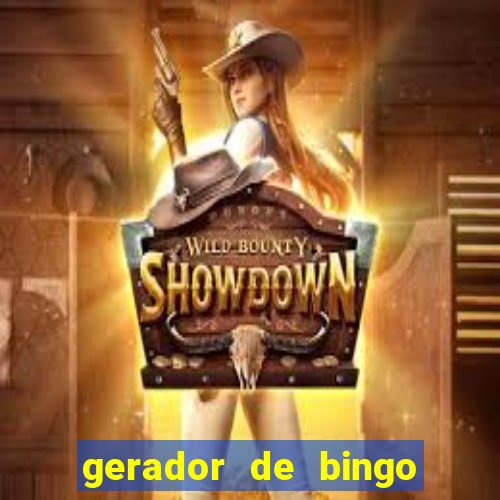 gerador de bingo cha de bebe